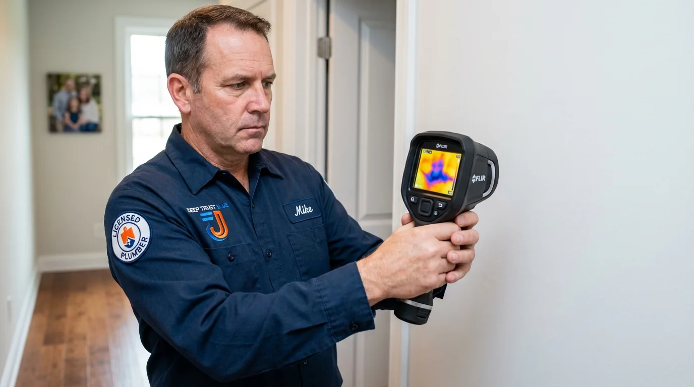 Thermal imaging leak detection by Johns Plumbing LLC in Horseshoe Bay